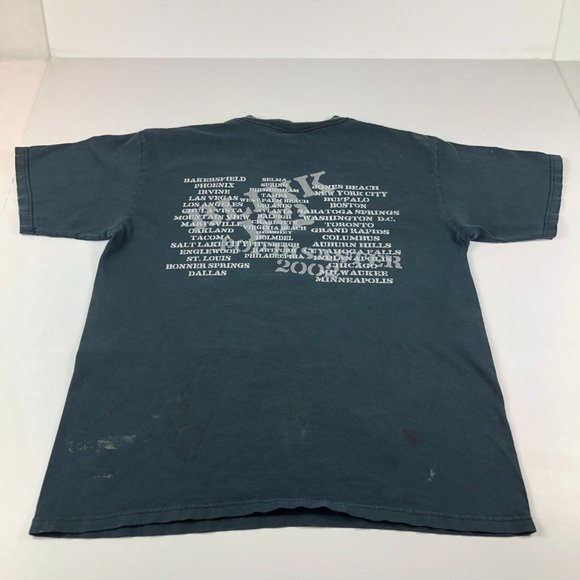 2002 Blink 182 Pop Disaster Tour Shirt Medium Black Faded Thrashed Photo Tee - Picture 12 of 16